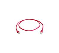 Telegärtner Câble réseau RJ45 100009122 CAT 6a S/FTP 15.0 m rouge ignifuge avec manchon