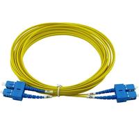 Câble patch Cisco CAB-SMF-SC-SC-3 BlueOptics duplex à fibre optique, SC-UPC/SC-UPC beige, 3 mètres, monomode, E9/125µm G.657.A1, atténuation d'entrée : moins de 0.2dB, fibre de marque, ferrule céramiq