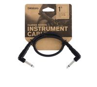 Planet Waves Câble patch guitare Série Classic PW-CGTPRA-01 Angle droit 30 cm Pack de 3