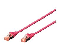 Câble patch - DIGITUS - CAT 6 S/FTP - 3,0 m - Rouge - Blindé RJ45