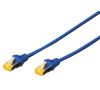 Câble patch DIGITUS cat. 6A S/FTP 2,0 m bleu set 10 pièces