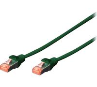 Câble patch DIGITUS Cat6 S/FTP 2xRJ45 0.5m vert protection de levier polybag