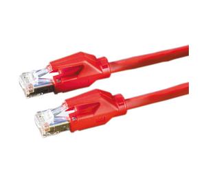Câble Patch Draka Comteq HP-FTP Cat6 Rouge 3m F/UTP (FTP) 8x AWG 27 100 Ohm Réf. 21.05.6031
