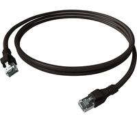 Câble patch EasyLan DualBoot PushPull IP20, cat.6A (classe EA), S/FTP, noir, 2 m