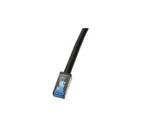 LogiLink Câble patch extérieur Cat.6A S/FTP PVC + PE 0,5 m Noir