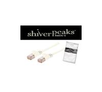 Câble patch f utp cat. 7 slim blanc 15 m shiverpeaks bs75525-slw