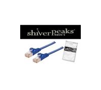 Câble patch f utp cat. 7 slim bleu 5 m shiverpeaks bs75515-slb