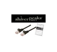 Câble patch f utp cat. 7 slim noir 0,25 m shiverpeaks bs75511-sl0.25s