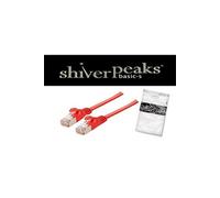 Câble patch f utp cat. 7 slim rouge 0,25 m shiverpeaks bs75511-sl0.25r