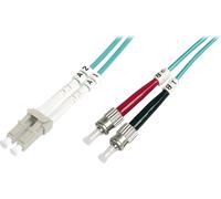 Câble patch fibre optique DIGITUS 2 x ST - LC-Duplex OM3 1,0 m