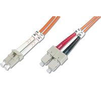 Câble patch FO DIGITUS LC Duplex SC Duplex OM1 3,0 m
