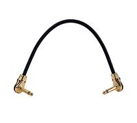 Câble patch guitare 17,8 ou 33 cm à angle droit 6,35 mm pour pédale d'effets d'instrument pour effet de tableau d'effets