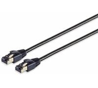 Câble patch Helos F/FTP Cat 8.1 noir 1,0m -Paire torsadée, double blindage, 4 x 2 x AWG 26