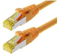Câble patch Helos S/FTP Cat 6a jaune 30,0m