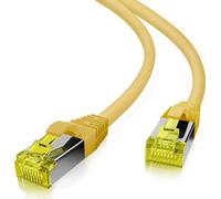 Câble patch Helos ultra flex S/FTP Cat 6a TPE jaune 25,0m