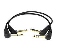 Câble Patch Jack TRS mâle/mâle coudés, 60cm (lot de 2)