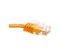 Câble patch plat patchcord U/UTP cat.6 jaune 3m 96420