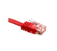 Câble patch plat patchcord U/UTP cat.6 rouge 3m 96418
