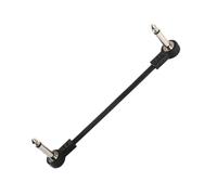 Câble patch pour pédales d'effets, câble plat jack 6,35 mm, supplémentaire - câbles supplémentaires à angle droit en cuivre sans oxygène à utiliser avec les pédaliers, pour basses électriques et