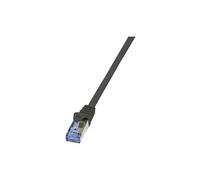 Câble patch PrimeLine, Cat. 6A, S/FTP, 7,5 m, noir