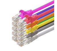 Câble patch réseau 1aTTack CAT5 UTP avec 2x connecteurs RJ45, 10 couleurs - 0,5 m