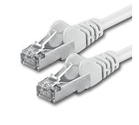 Câble patch réseau FTP blindé 1aTTack CAT 5e avec 2 fiches RJ45 15 m blanc