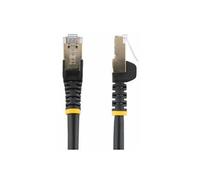 Câble patch RJ45 CAT6a - 1,5 m - Sans crochet - Noir - Cordon de raccordement - RJ-45 (M) pour RJ-45 (M) - 1.5 m - STP - CAT 6a - moulé, sans crochet