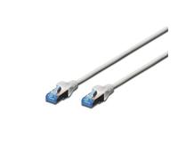 Câble patch RJ45 PVC AWG 26/7 CAT 5e SF/UTP Blindé Bt Bleu 1 m Gris