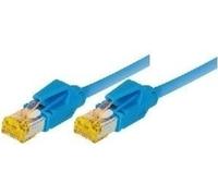 Câble patch S/FTP, PiMF, Cat 6a, bleu, 15,0 m Pour 10 Gigabit/s, sans halogène, avec câble Draka et connecteurs Hiroso TM31 (ancienne désignation S/STP) (72215B)