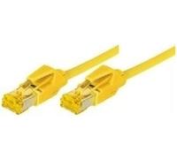 Câble patch S/FTP, PiMF, Cat 6a, jaune, 10,0 m Pour 10 Gigabit/s, sans halogène, avec câble Draka et connecteurs Hiroso TM31 (ancienne désignation S/STP) (72210Y)