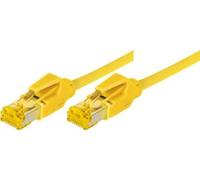 Câble patch S/FTP, PiMF, Cat 6a, jaune, 5,0 m Pour 10 Gigabit/s, sans halogène, avec câble Leoni et connecteurs Hiroso TM31 (70705Y)