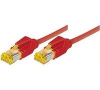 Câble patch S/FTP, PiMF, Cat 6a, rouge, 7,5 m Pour 10 Gigabit/s, sans halogène, avec câble Draka et connecteurs Hiroso TM31 (ancienne désignation S/STP) (72207R)