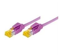Câble patch S/FTP, PiMF, Cat 6a, violet érica, 0,5 m Pour 10 Gigabit/s, sans halogène, avec câble Draka et connecteurs Hiroso TM31 (ancienne désignation S/STP) (72200M)
