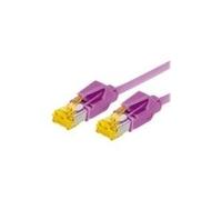 Câble patch S/FTP, PiMF, Cat 6a, violet érica, 5,0 m Pour 10 Gigabit/s, sans halogène, avec câble Draka et connecteurs Hiroso TM31 (ancienne désignation S/STP) (72205M)