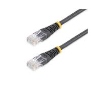 Câble Patch StarTech.com Cat5e 15m U/UTP RJ45 Mâle-Mâle Noir, Conducteur Cuivre 24 AWG, Contacts Or 50µ, PoE, CMG, 10/100Base-T(X)