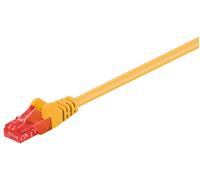 Câble patchcord U/UTP cat.6 CCA jaune 20m 68403