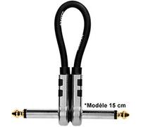 Câble PatchMaster Jacks mâles TS coudés 40 cm