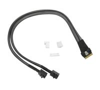 Câble PCI-E Ultraport Slimline SFF-8654 8 broches 74 broches vers double SFF-8643Mini SAS HD pour transmission de données haute vitesse sur