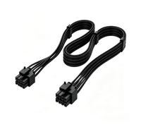 Câble PCIe 8 broches 6 + 2 broches pour alimentation GPU, carte graphique, en Nylon tressé, câble d ' alimentation de 30Cm 50Cm 80Cm