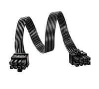 Cable PCIe 8 Pin, Cable Alimentation PC vers 8 Pins GPU, 8 broches ATX vers PCIe 6+2, Cordon PCI 8 Broches pour Carte Graphique, Compatible avec Corsair Thermaltake ARESGAME Modular Power Supply, Noir