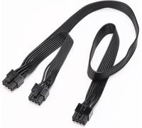 Câble PCIE pour Corsair,PSU 8Pin mâle vers double PCIe 8Pin (6+2) mâle Câble d'alimentation pour Corsair Modular Power Supply RM/HX/CX-M Series