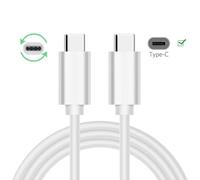 Câble Pd De Charge Rapide De 2m De Long, Usb Type C Vers Type C, Câble De Synchronisation De Données Pour Samsung Galaxy S23 Ultra S22 A54 A53 A51 A71 A12 A52 5g.White.1m