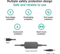 Câble Pd Usb-C + Dmw-Dcc12 Dmw-Blf19 Blf19E Coupleur Cc Batterie Factice Pour Lumix Dmc-G9 Dmc-Gh5S Gh5 Dmc-Gh3 Gh4[Z3792]