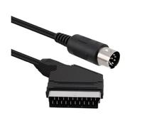 Câble péritel RGB 8 Broches DIN vers 21 Broches mâle Compatible avec Sega Genesis modèle 1/Mega Drive 1