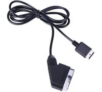 Câble péritel RGB pour Playstation PS1 PS2 PS3 Slim Line - Noir - 2m