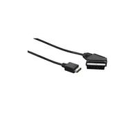 Câble - - péritel RVB PRO spécial pour Sony PS2, Noir, 1,80m