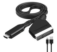 Câble péritel vers HDMI compatible 2026 - Adaptateur péritel vers HDMI - Convertisseur audio/vidéo péritel vers HDMI tout-en-un 1080p/7