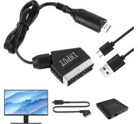 Câble Péritel Vers Hdmi, Convertisseur Et Adaptateur Avec Câble Usb, Prise En Charge 720/1080P Pour Tv, Projecteur, Lecteur Dvd[GBP6273908]