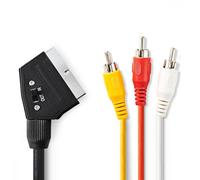 Câble SCART Nedis CVGT31130BK20 Noir Noir G