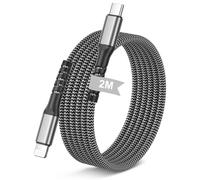 Cable Phone 2M Cable USB C vers Lightning [Certifié MFi] Câble Lightning | Nylon Cable Phone USB C Charge Rapide Câble Cordon Fil Chargeur pour Phone 14 13 12 11 Pro Max Plus Mini XR XS X 8 SE iPad
